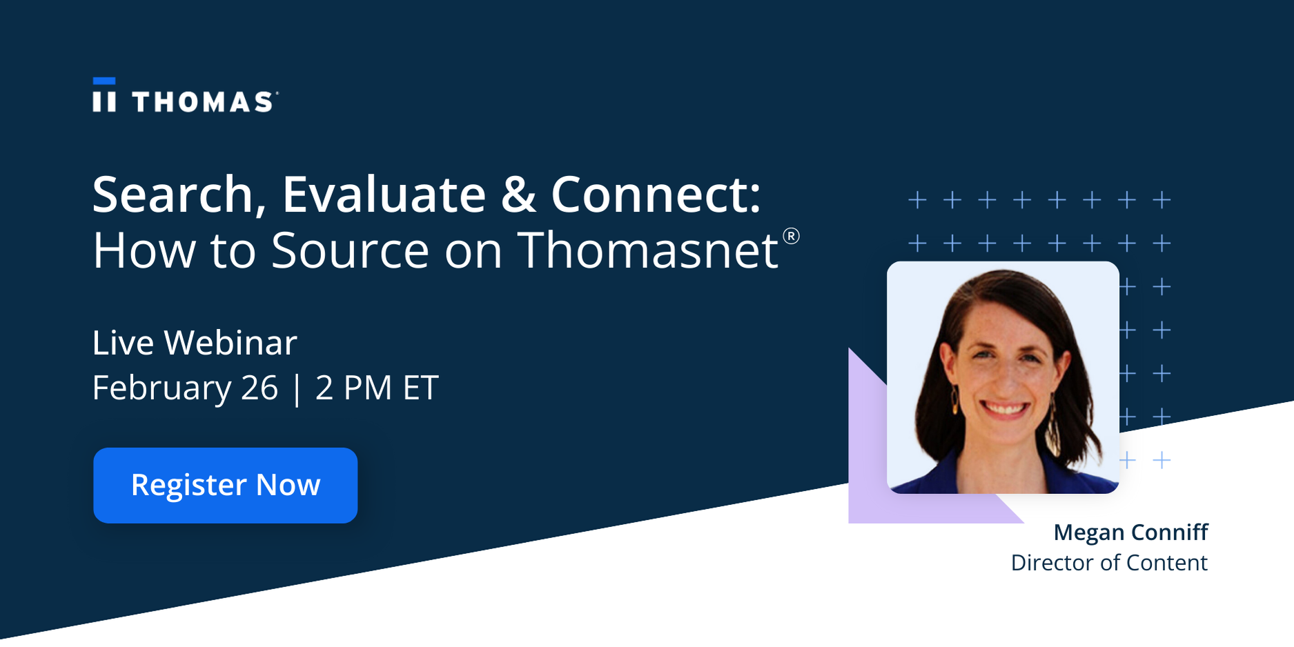 How to Source on Thomasnet - Webinar  - Email Header - Feb 2025 (1)